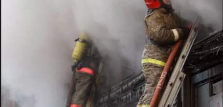 Загорание дома в г. Елец