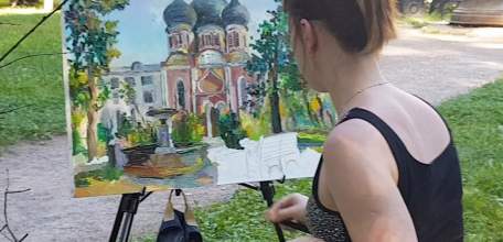 Пленэр, посвященный памяти живописца Николая Климова, открылся в Ельце