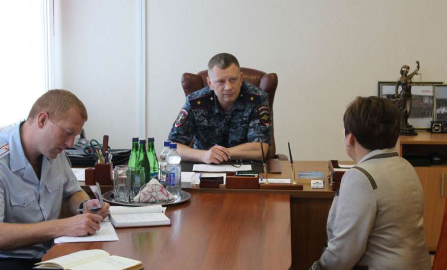Начальник УМВД России по Липецкой области провёл выездной приём граждан в городе Ельце
