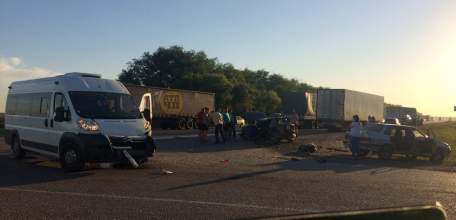 В Елецком районе на альтернативном участке трассы М-4 произошло столкновение трёх автомобилей