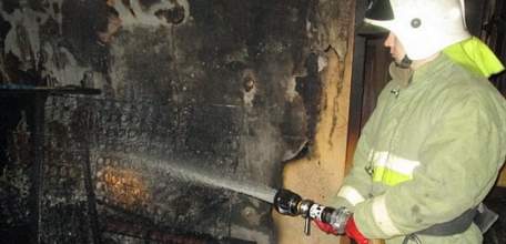 В Ельце на улице Маяковского горел дом